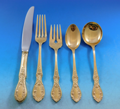 American Beauty Gold by Manchester Sterling Silver Flatware Set Service 66 pcs - £3,726.57 GBP