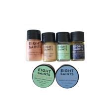 EIGHT SAINTS 6 Piece Skincare Mini Travel Size Lot Sealed Cleanser Scrub... - $21.29