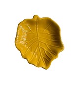 Harvest Fall Leaves 6&quot;Yellow Dish-Perfect For Soap/Nuts/Candy Decorating... - $15.05