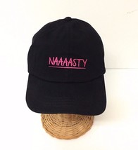 100% Cotton Baseball Ball Cap w/ NAAAASTY Embroidery Polo Style Sun Visor Hat - £5.66 GBP