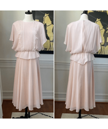 Vintage 80s Ursula Switzerland Blush Pink Dress M - $32.40