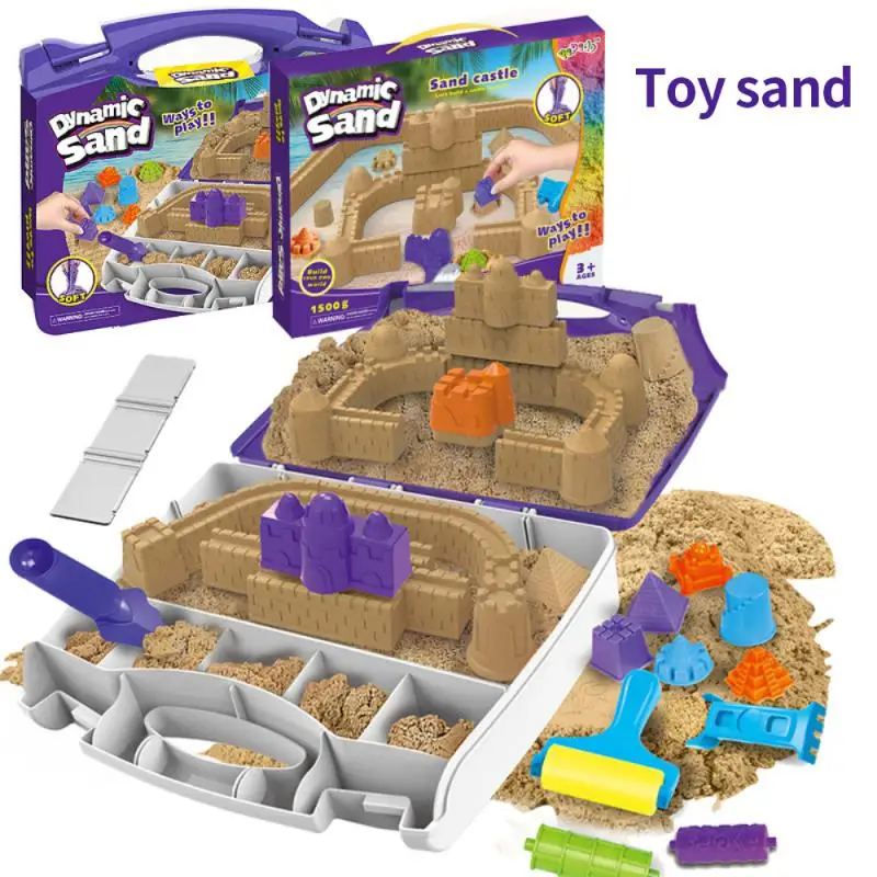 Colored Clay Sand Table Non-toxic 6 Colors Casual Puzzle Toys Sandbox Toys With - £17.46 GBP+