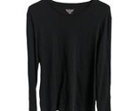 Bay Studio Womens Size XL Jersey T Shirt  Black Classic Pima Cotton Capsule - $11.15