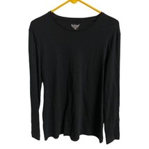 Bay Studio Womens Size XL Jersey T Shirt  Black Classic Pima Cotton Capsule - $11.15
