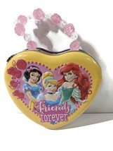 Girls Heart Shaped Latching Tin Disney licensed - £4.77 GBP