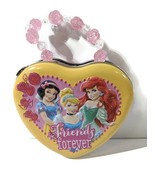 Girls Heart Shaped Latching Tin Disney licensed - £4.47 GBP