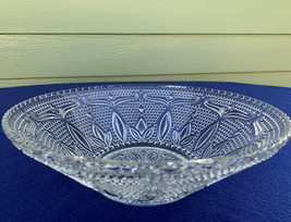 Federal Glass Heritage large salad or fruit bowl, depression clear 10&quot; excellent - £11.98 GBP