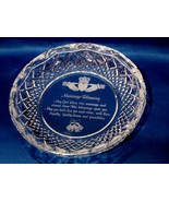 Galway Crystal &quot;A Marriage Blessing&quot; Plate - £95.92 GBP