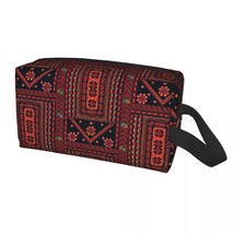 Travel Flowers Palestinian Embroidery Toiletry Bag Palestine Tatreez Folk Cosmet - £50.34 GBP