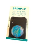 SpinPop Phone Holder Grip Blue Marble Kickstand Organizer - £7.20 GBP