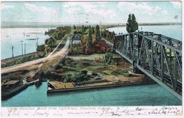 Postcard Hamilton Beach From The Lighthouse Hamilton Ontario - £1.71 GBP