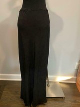 Ghost of England Skirt Long Black Bias Cut Rayon Medium M - $58.75