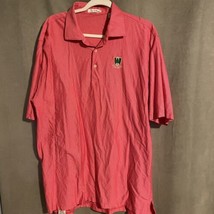 Peter Millar Mens Sz XL Golf Short Sleeve Polo Shirt Red-Orange Grey Pin... - $49.78 CAD