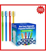 Soft Bristle Prepasted Toothbrushes - Individually Wrapped &amp; Travel Ready - $75.74 CAD