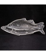 Early American Pressed Glass (EAPG) Atterbury Clear Two Fish Plate – 1872 - £34.12 GBP