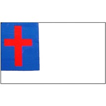 Christian Flag with Grommets 3ft x 5ft - £22.52 GBP