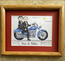 Personalized gift for Motorcycle Enthusiast, Motorcycle Couple Harley Davidson, - £10.02 GBP