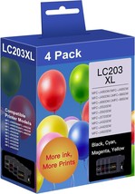 LC203XL Ink Cartridges Compatible for Brother LC203 LC201 High Yield Wor... - £36.61 GBP