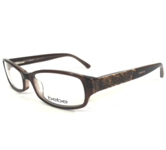 bebe Eyeglasses Frames BB5063 HUGS 210 TOPAZ Brown Floral 52-16-135 - £52.17 GBP