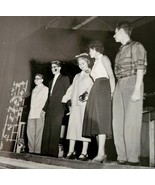 1954 Real Photo The Florist Shop Play Theater Final Act Union Officers E88A - $747.57 MXN