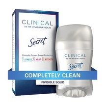 Secret Clinical Strength Antiperspirant and Deodorant for Women Invisible Solid, - £15.17 GBP