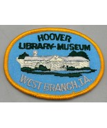 Vintage Hoover Library-Museum Patch West Branch IA Embroidered Oval Souv... - $8.71
