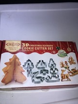 Kuki-Fun 3D Christmas Cookie Cutter Set - 8 Piece Stainless Steel Tree S... - $13.10