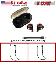 5 Core Air pod Earphones Magnetic Waterproof Wireless Bluetooth 5.0 Ear ... - $8.98+