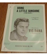 Vintage Sheet Music - Bring A Little Sunshine - 1965 Edition - VGC NICE ... - £4.66 GBP