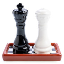 Flavour Mates Salt &amp; Pepper Set - Chess - $24.21