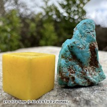 Turquoise nugget - natural stone, africa crystal - authentic - uk seller - $20.63