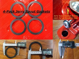 4x New Jerry Spout Gasket Blitz Metal Gas Can Spout Gskt 5 Gallon Military 20L - £10.37 GBP