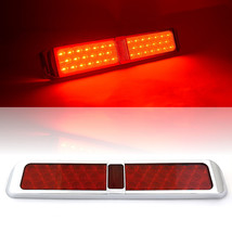 17&quot; LED Tail Light Red Lens Bar &amp; Chrome Bezel Stop/Turn/Tail Lamp Truck... - £61.27 GBP