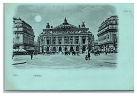 Opera House Street View Paris France UNP UDB Postcard C19 - £7.09 GBP