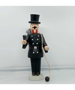 Vintage Wooden Smoker Raucher chimney sweep Seiffener Volkskunst 19 cm - $44.90