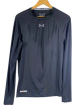 Under Armour Heatgear Base Layer Shirt Size Medium Black Mens Long Sleev... - $35.69