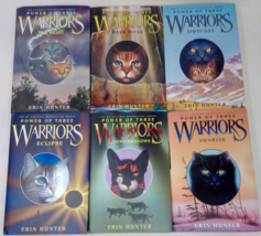 Warriors Power of Three Books 1-6 Hardcover Sight, Dark River, Outcast, Eclipse - £57.21 GBP