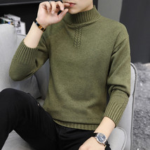 Men&#39;s Pure Color Half Collar Sweater - £18.37 GBP+