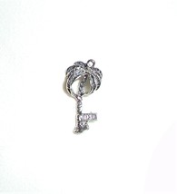 Florida Palm Tree Bracelet Charm Sterling Silver 925 Tropical Jewelry - £7.74 GBP