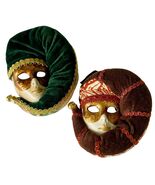 Artisan Handmade Decorative Masks Pair of 2 Made In Italy by A Ortovani ... - $29.45
