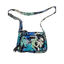 Vera Bradley Abstract Floral Hipster Crossbody Shoulder Bag Blue Green B... - $19.99
