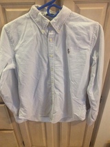 RALPH LAUREN SPORT WOMENS CLASSIC STRIPE LONGSLEEVE SHIRT - SIZE 10 - FR... - $22.29