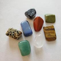 Tumbled Stones Set, 8 Piece Crystals Gift Set, Polished Rocks