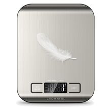 11 lb Digital Kitchen Food Scale in Stainless Steel with Tare Function &amp;... - $15.79