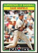New York Yankees Dave Winfield 1988 Kay Bee Superstars of Baseball Card #33 nr m - £0.39 GBP