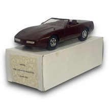 1988 Corvette Dark Red Roadster Dealer PROMO Model Car 1/25th Scale - £20.88 GBP
