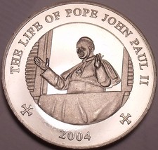 UNC Somali 2004 25 Schillings ~ Die Leben Von Papst John Paul II ~ IN Fe... - $24.57