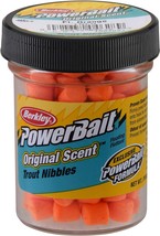 Berkley PowerBait Trout Nibbles Fishing Dough Bait, Fluorescent Orange, - $12.68