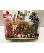 Godzilla Mothra &amp; King Ghidorah Bandai 2 1/2&quot; Figures - $27.13 CAD