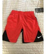 Nike YOUTH Boys Dri-FIT Legacy  Shorts  SIZE 5, 6,  NWT RED &amp; BLACK - £14.32 GBP